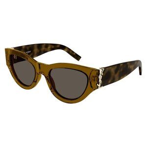 A0815Z New SAINT LAURENT Havana Cat Eye SL M94/F 008 Sunglasses Women